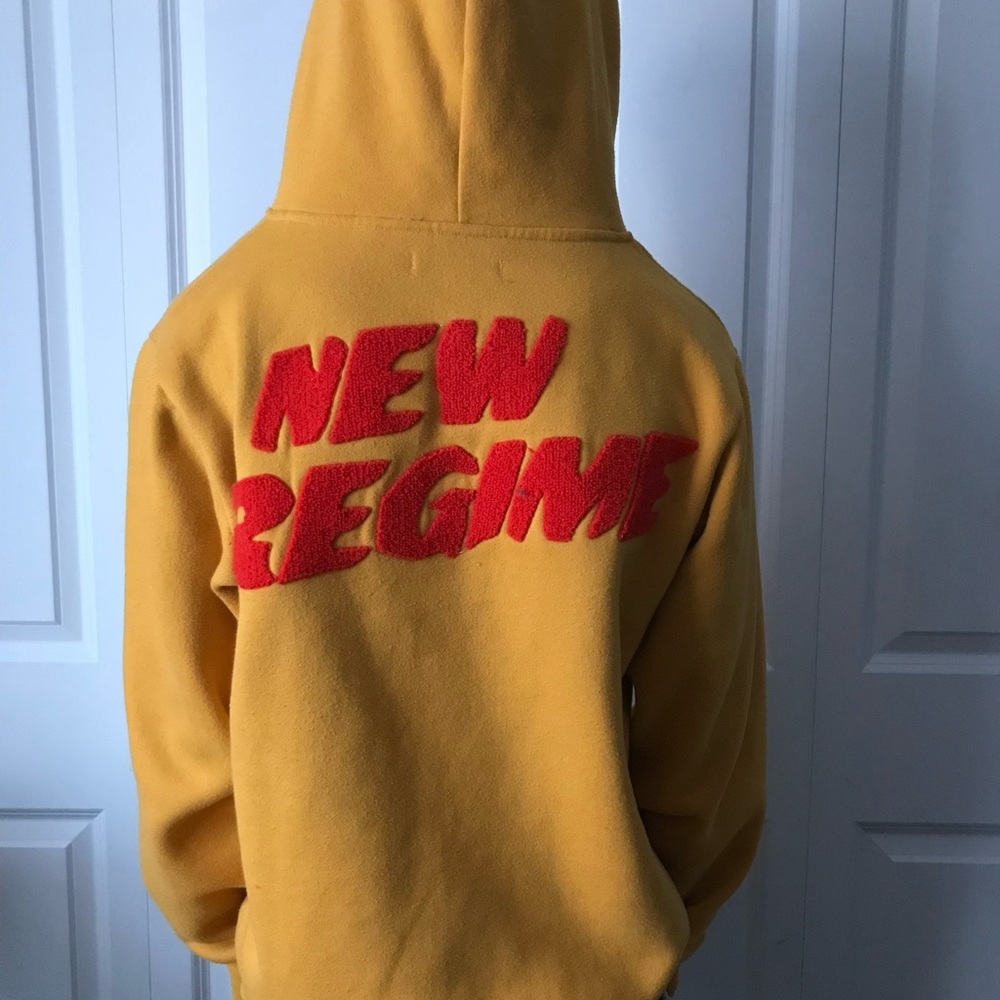New Regime pullover hoodie with half-zip